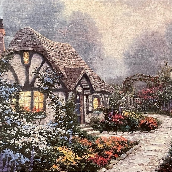 Ceaco Thomas Kinkade 1000 Piece Puzzle Chandler’s Cottage 2005 FACTORY SEALED - Picture 7 of 8